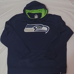 Seattle Seahawks Fanatics On The Ball Pullover Hoodie - College Navy sz 2xl